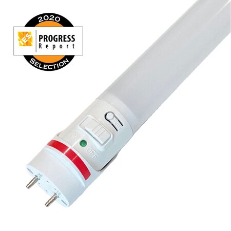 Aleddra G4 Emergency LED T8, Automatic Self-testing, 8W, 4000K, 2ft, 25PK LLT-2-EM-T8-G4-8W-40K